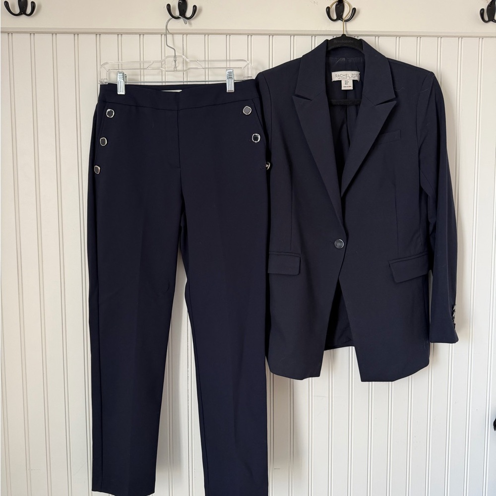 Navy Blue Blazer and Pants Suit